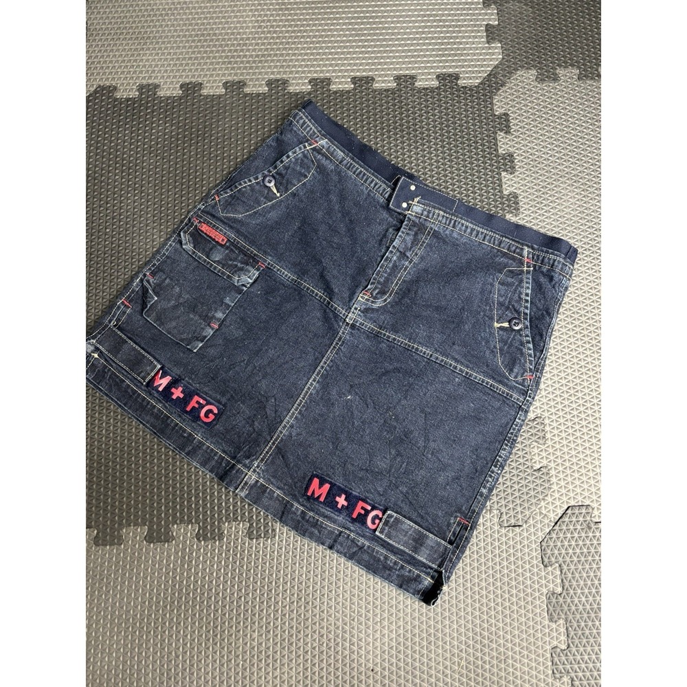 Vintage Marithe Francois Girbaud Denim Skirt Rare Color Sz 31 Y2K 90's